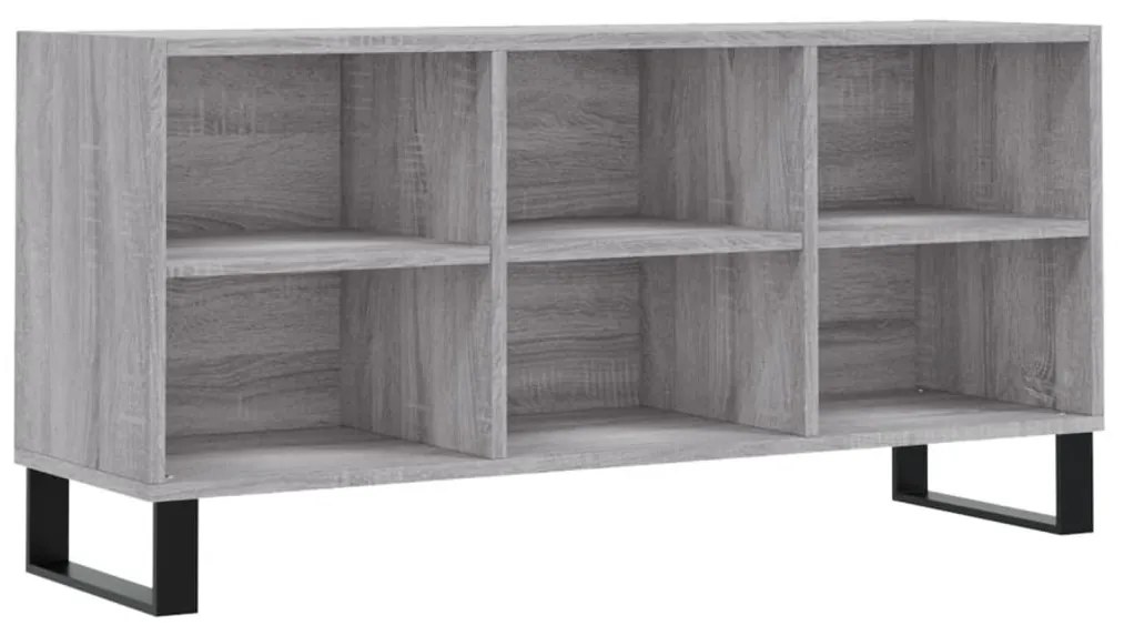 vidaXL Comodă TV, gri sonoma, 103,5x30x50 cm, lemn compozit