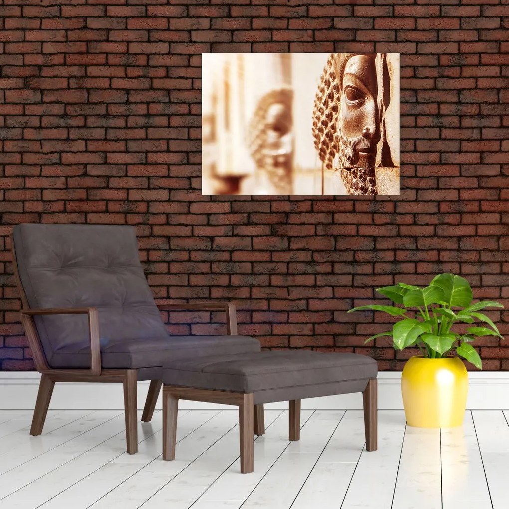 Tablou pe sticlă - Relief persan (70x50 cm)