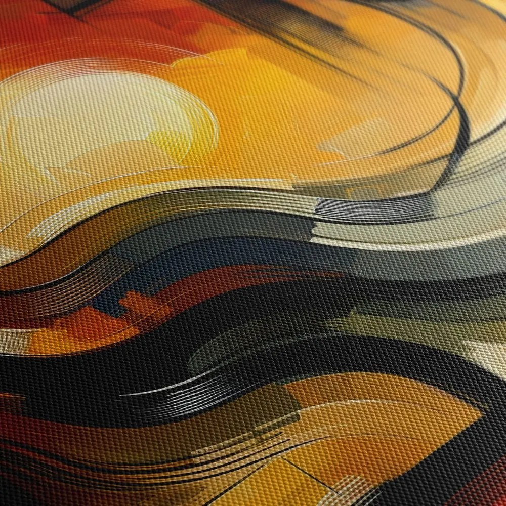 Tablou 5-piese apus de soare abstract