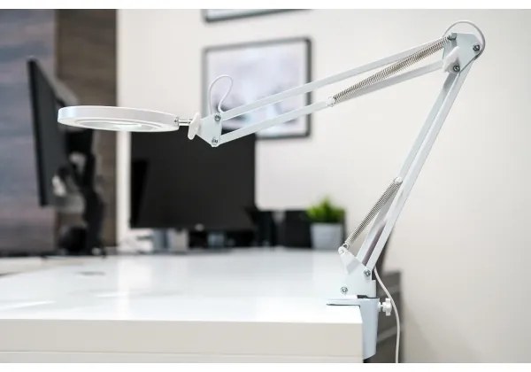 Lampă LED dimabilă de masă cu lupă LED/12W/5V 3000/4200/6000K alb Brilagi