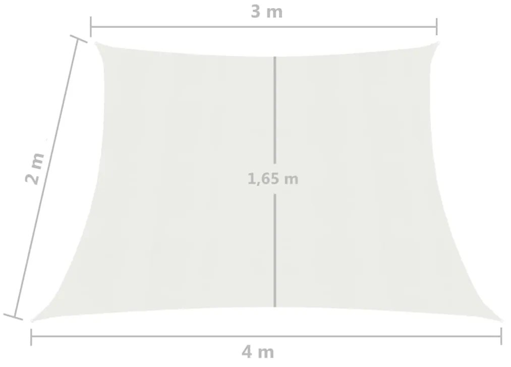 Panza parasolar, alb, 3 4x2 m, HDPE, 160 g m   Alb, 3 4 x 2 m