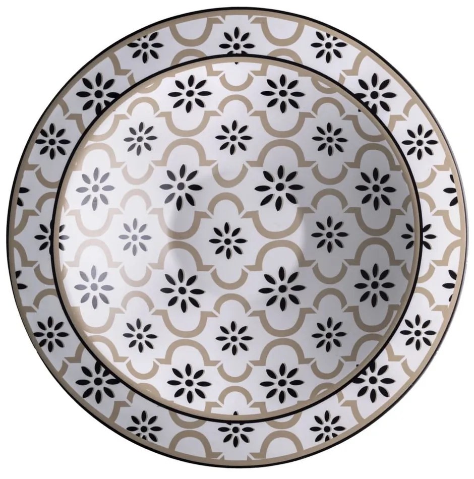 Farfurie adâncă din gresie ceramică Brandani Alhambra, ø 30 cm
