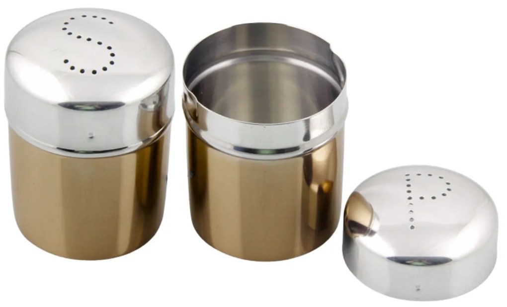 Solnita si piperul din otel inoxidabil SALPE 7 cm - mai multe culori Culoare: Aurie