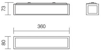 Redo 01-703 - Aplica de perete pentru baie EGO, 2xE14/28W/230V, 36 cm, IP44, crom