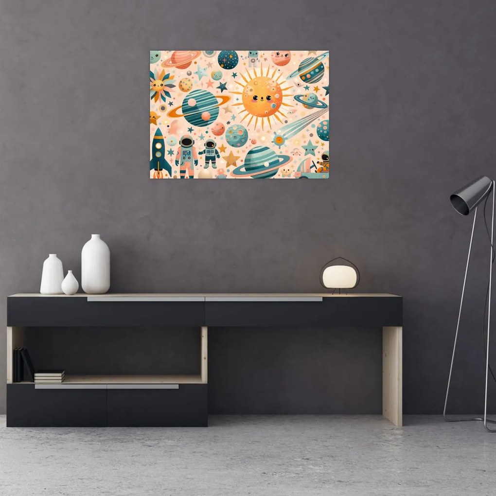 Tablou - Fragmente din spațiu (70x50 cm)