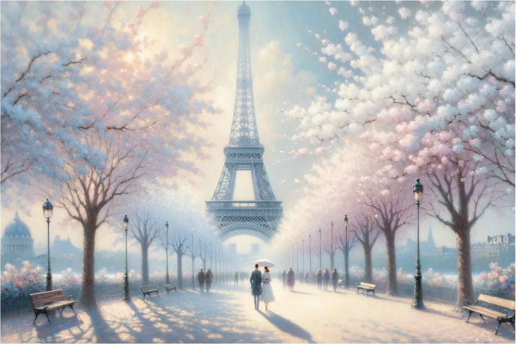 Tablou - Pictură din Paris (90x60 cm)