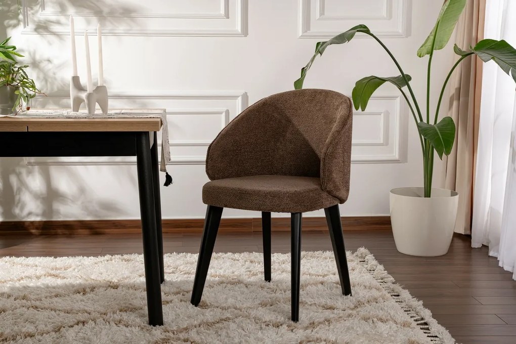 Set de scaune de sufragerie Bentley Brown andBlack, 2 buc.