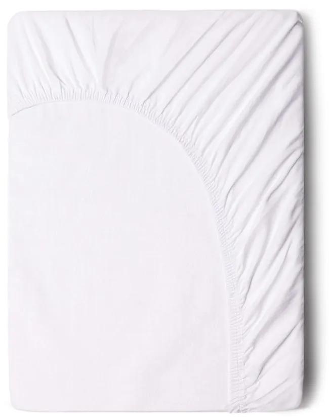 Cearșaf elastic din bumbac Good Morning, 90 x 200 cm, alb