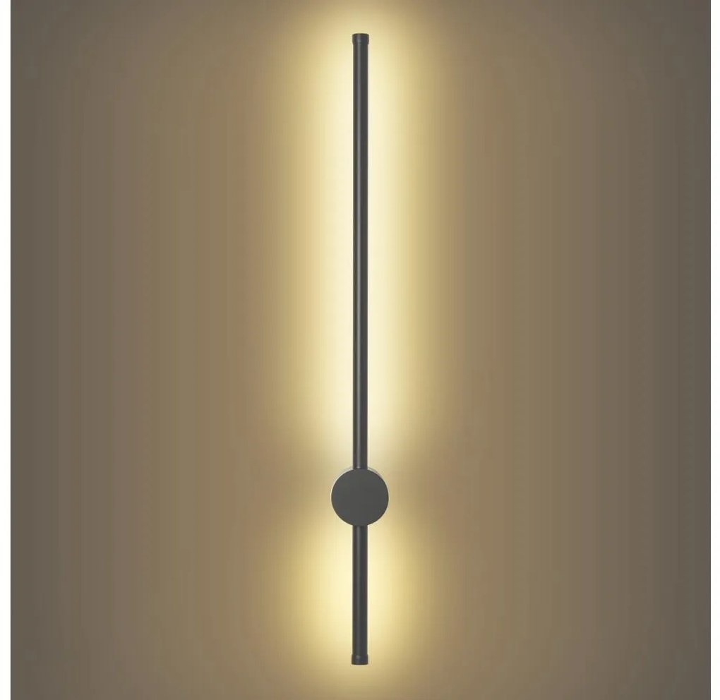 Brilagi - Aplică de perete LED pentru exterior AURA LED/12W/230V 3000K IP54 antracit