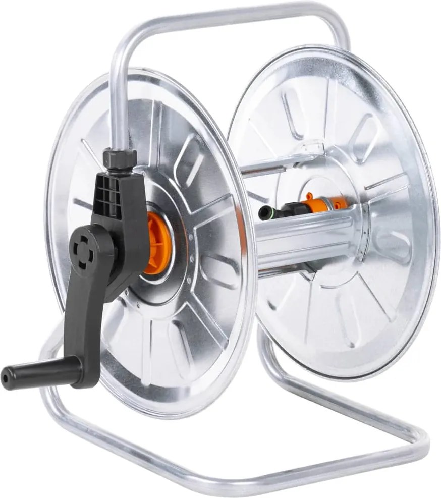 vidaXL Tambur de perete pentru furtun de 50 m 1/2", oțel