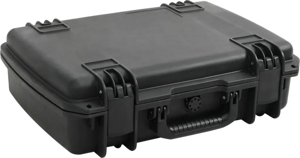 vidaXL Carcasă de transport portabilă, negru, 50,5x37x14,5 cm, PP