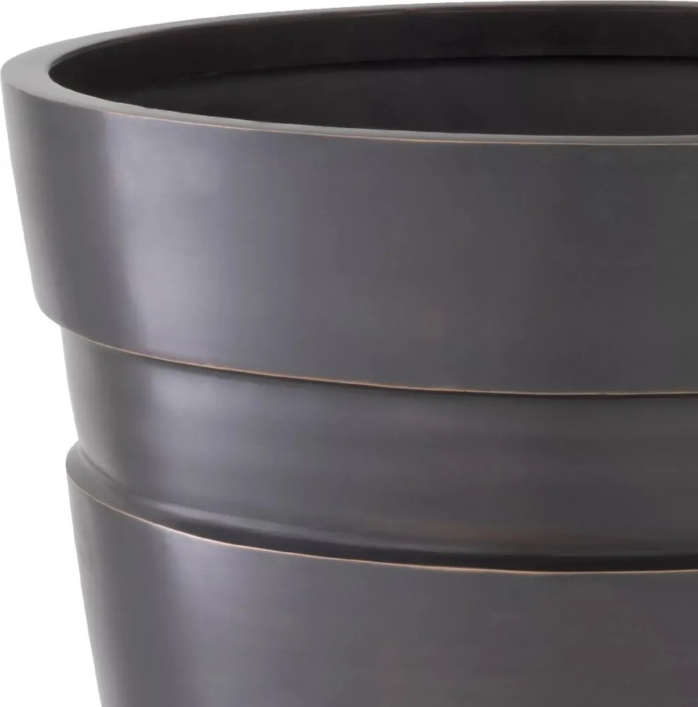 Ghiveci, Vas decorativ din otel inoxidabil Apex bronz antic