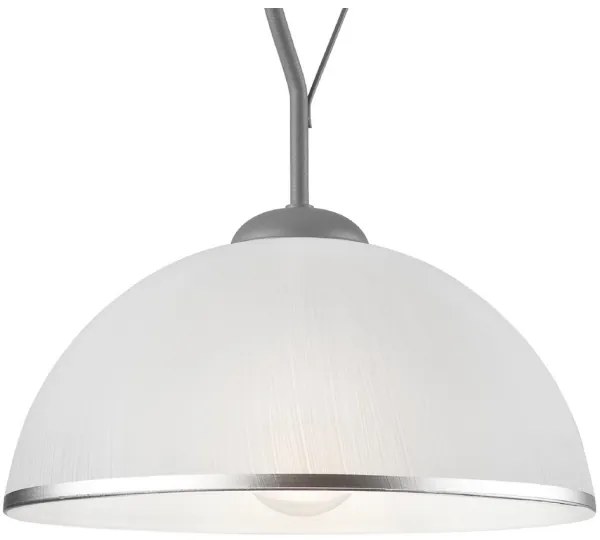 Lustră pe tijă RETRO 1xE27/60W/230V argintiu