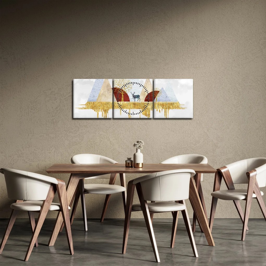 Tablou - Decor (cu ceas) (90x30 cm)