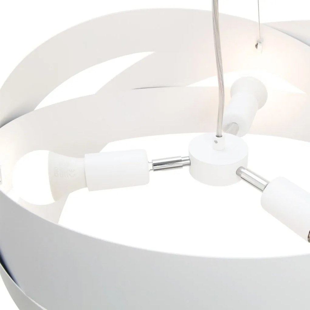 Pendul design modern Tornado alb 50cm