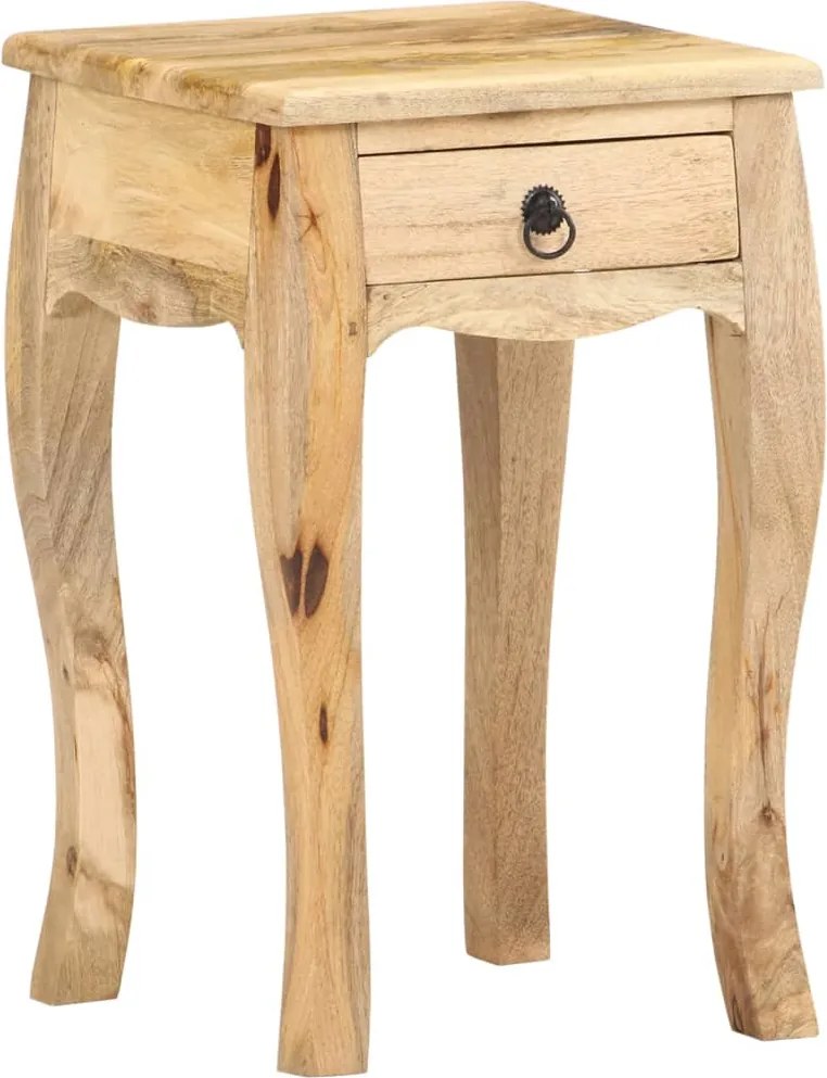 vidaXL Noptieră, 28x28x46 cm, lemn masiv de mango