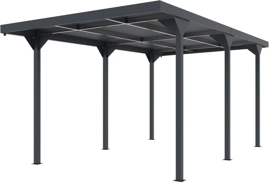 Carport metalic Aspen 2,84 x 5,46 m CoverTech antracit
