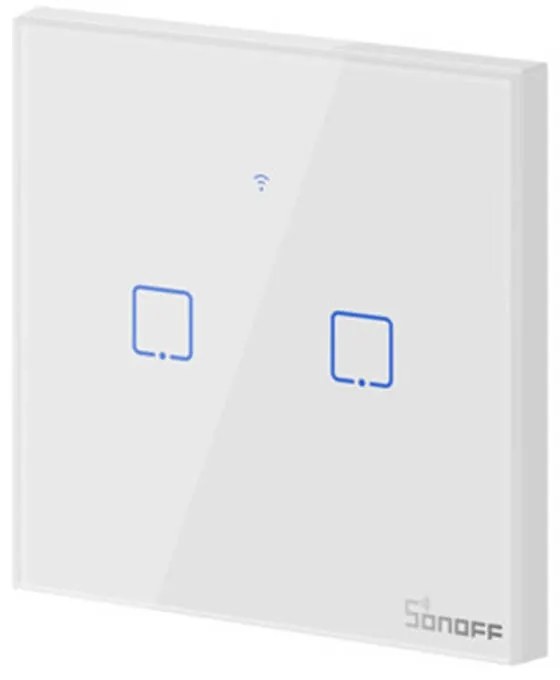 Intrerupator Smart WiFi + RF 433MHz Sonoff T1 EU TX (2 canale)