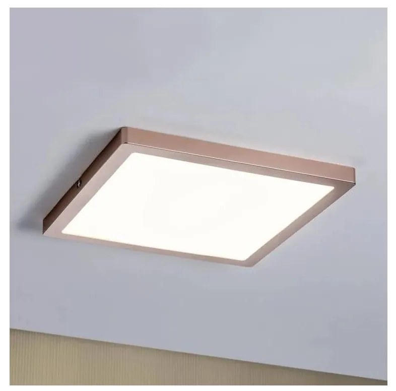 Panou dimabil Paulmann 70873 LED/24W ATRIA 230V 2700K 30x30 cm roz-auriu
