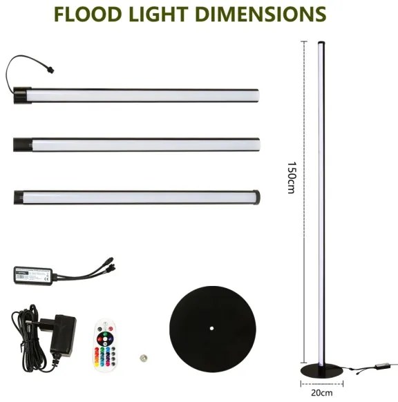 Immax NEO 07776L - Lampă LED RGB reglabilă AMBIENTE LED/12W/230V Wi-Fi Tuya+telecomandă