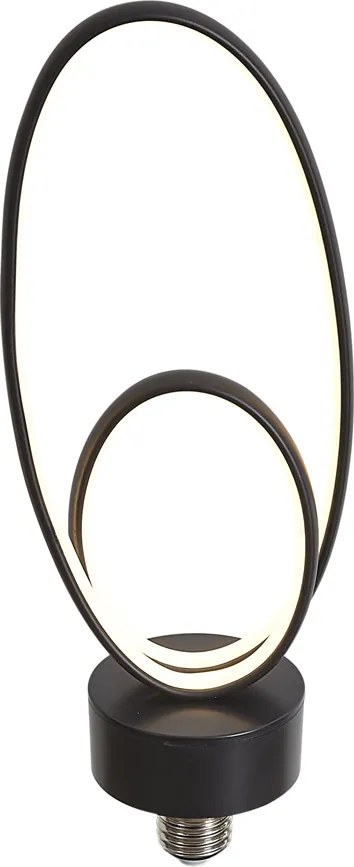 Bec decorativ LED E27 negru 6W 450 lm 3000K