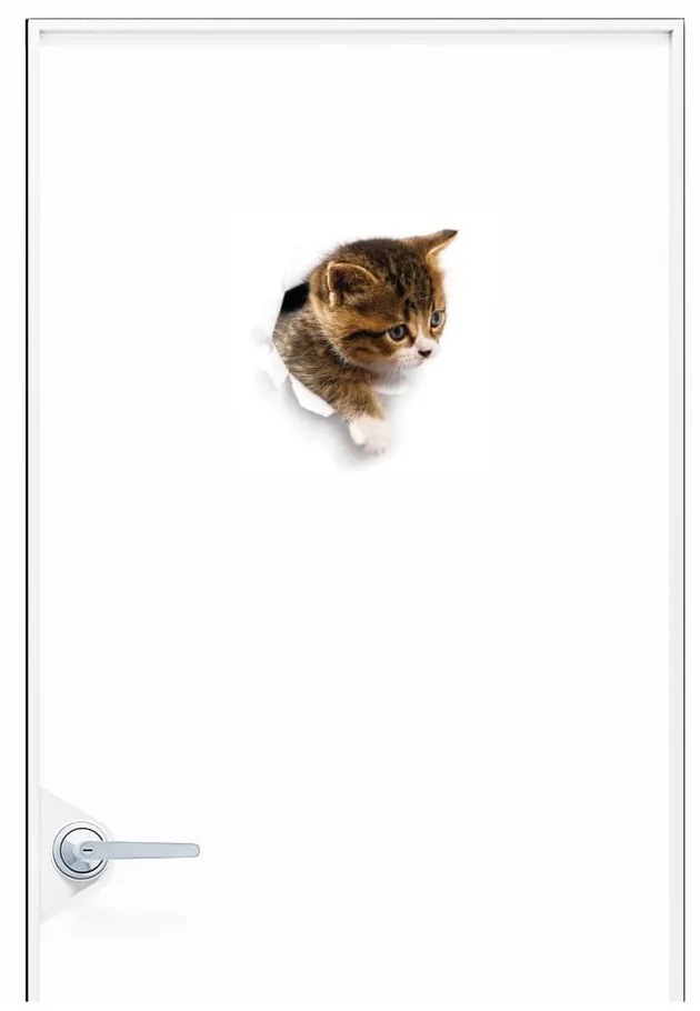 Autocolant de perete Ambiance Hiding Cat