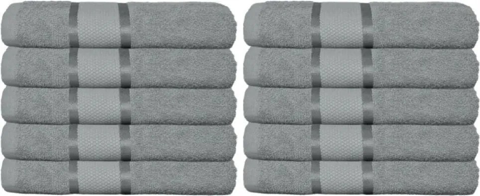 Set 10 Prosoape Premium din Bumbac 100% – 50×90 cm, 400g, Absorbție Superioară