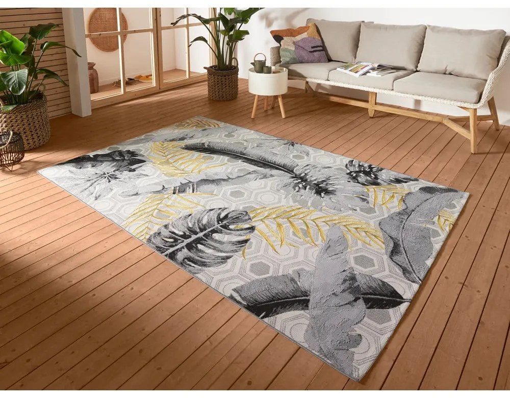 Covor de exterior galben/gri 120x180 cm Flair – Hanse Home
