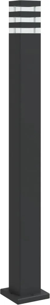 vidaXL Lampă de podea de exterior, negru, 110 cm, aluminiu