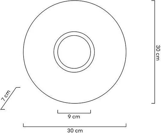 Aplica lumina ambientala LED Onda auriu