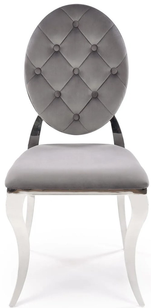 Scaun sufragerie Regino (gri + argintiu). 1123670