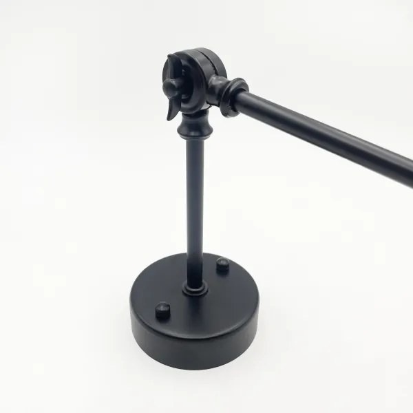 Brilagi - Lustru LED reglabil pe tijă IRONBEAM 1xE27/60W/230V negru