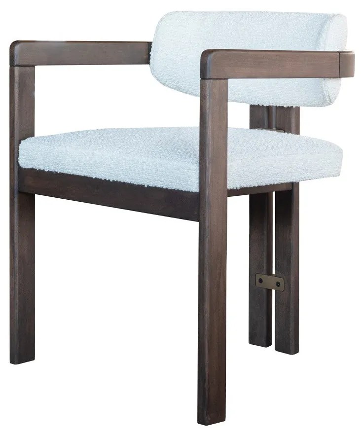 Scaun living alb in diferite materiale ✔ model GOGAN