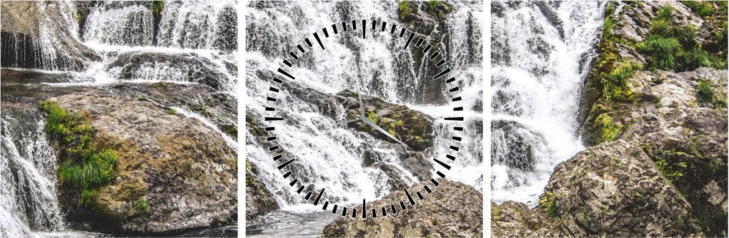 Tablou - Cascade (cu ceas) (90x30 cm)