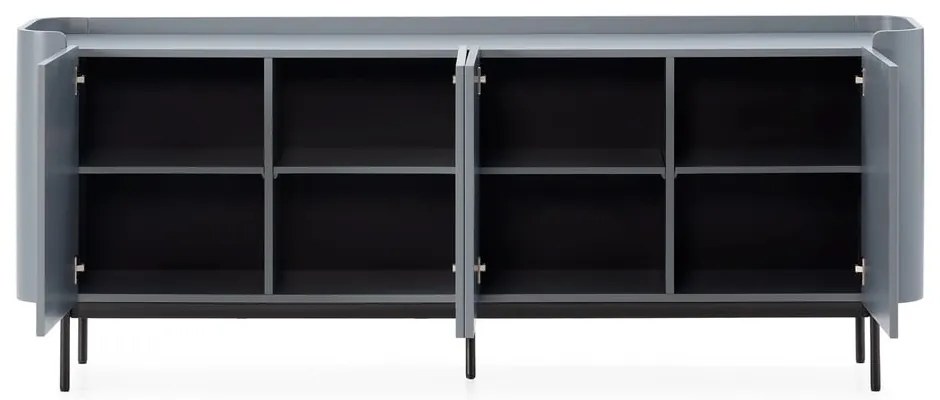 Comodă albastru prăfuit 200x80x40 cm Willa – MOME