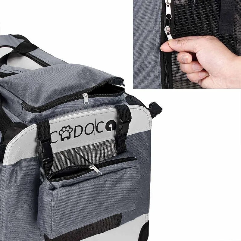 Geantă transport pentru animale 70 x 52 x 52 cm Grey - L