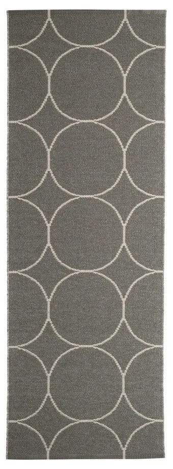 Covor tip traversă pentru interior și exterior gri închis 70x200 cm Boo Charcoal Linen – Pappelina