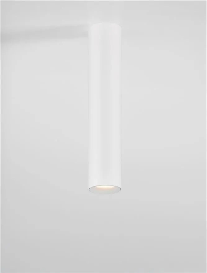 Spot aplicat LED design tehnic LUISA alb, H-20cm