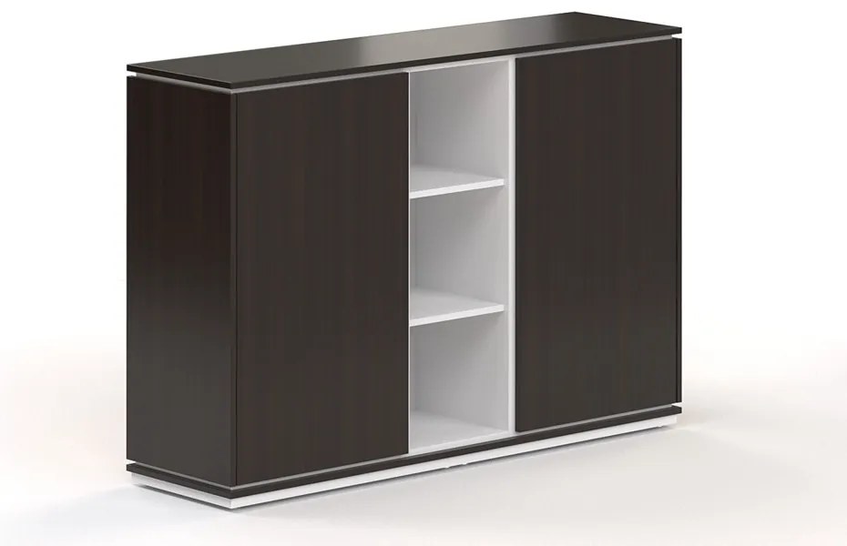 Dulap mediu Creator 162,8 x 44,5 x 115,5 cm, alb / wenge