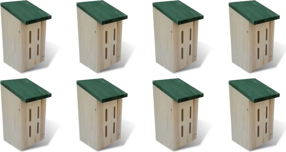 vidaXL Căsuțe de fluturi, 8 buc., 14x15x22 cm, lemn