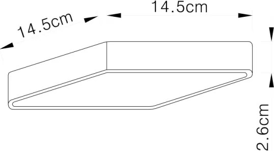 Globo 12369-15 - Plafonieră LED ECHO LED/15W/230V