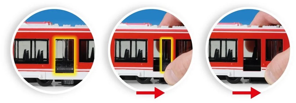 Rappa Tramvai metalic roșu, 20 cm