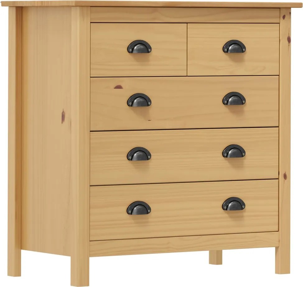 vidaXL Servantă Hill, 79x40x80 cm, lemn masiv de pin