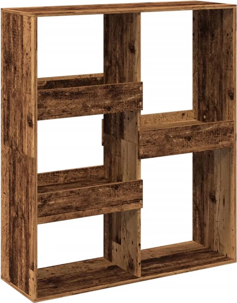 vidaXL Bibliotecă/Separator cameră, lemn vechi, 100x33x115 cm