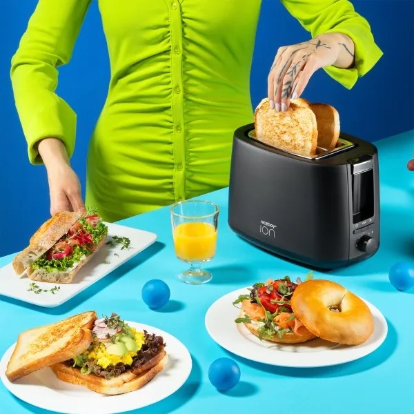 Prăjitor de pâine cu două fante și accesoriu Niceboy ION Cruncher C1 750W/230V negru