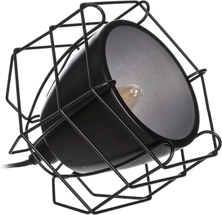 Veioza neagra din metal 20 cm Modern Ixia
