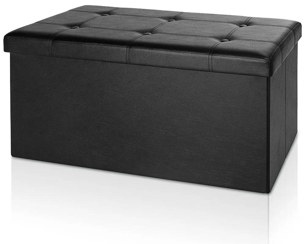 Deuba Cutie depozitare neagra - 80 x 40 x 40 cm