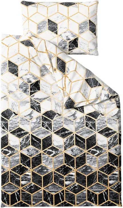 Lenjerie de pat policoton ATHENA POLY negru Dimensiune lenjerie de pat: 70 x 90 cm | 140 x 200 cm