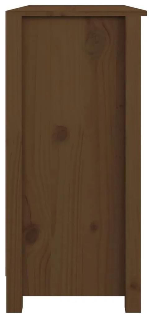 Servanta, maro miere, 100x35x74 cm, lemn masiv de pin maro miere, 1