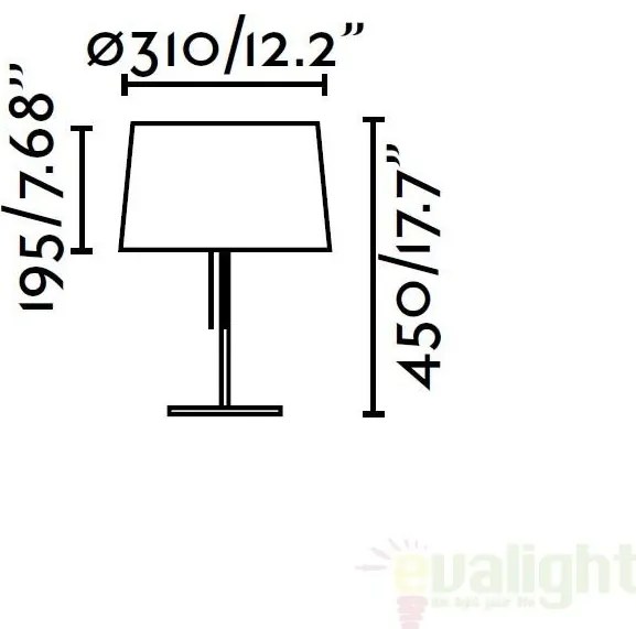 Veioza / Lampa de masa moderna alba, VOLTA 20025
